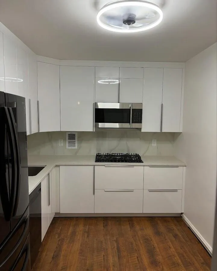 Renovated kitchen with quartz countertops in Shorewood